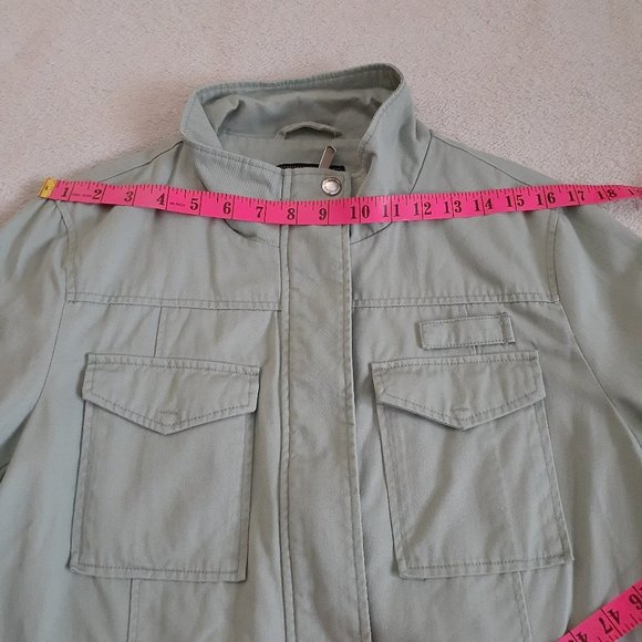 Like New | Sam Edelman | Women's | Mint Green Utility Jacket - Picture 12 of 15